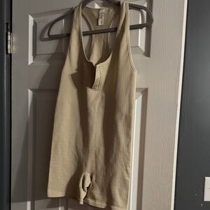 ⭐️ Colsie Beige Ribbed Onesie ⭐️